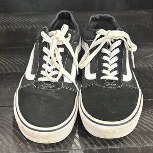 Classic Vans Black & White Skate Sneakers -